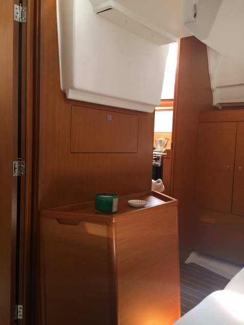 Jeanneau Sun Odyssey 44DS Owner's Cabin Aft, View Forward from Bunk